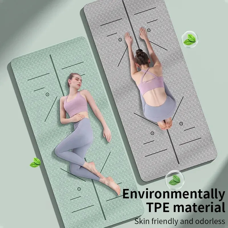 Body Alignment Yoga Pilates Mat